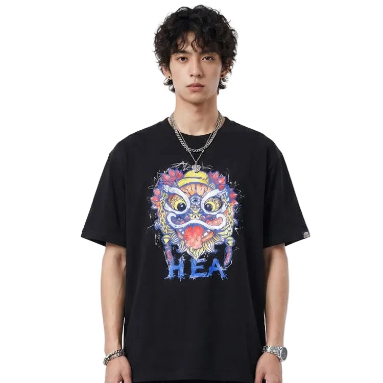 HEA lion-graphic T-shirt from the official current apparel range