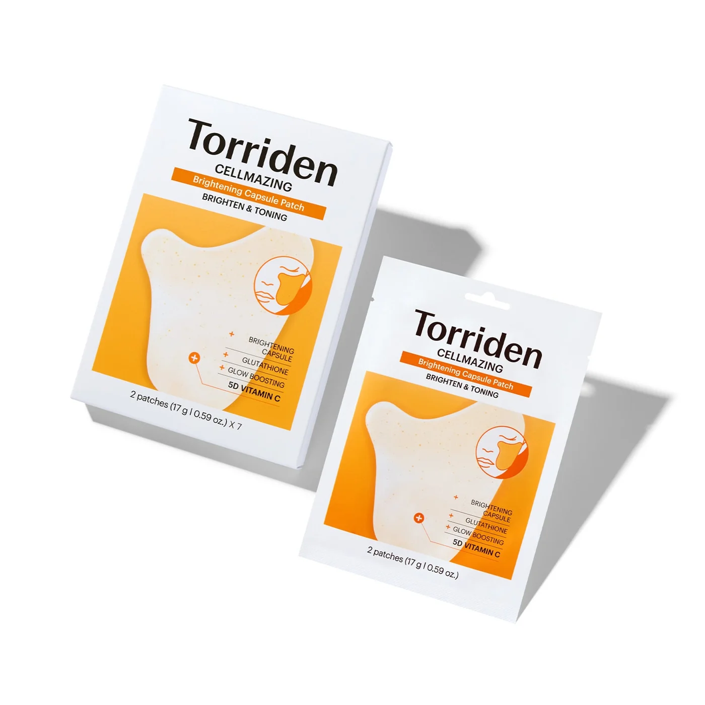 Torriden CELLMAZING Brightening Capsule Patch on the official product background